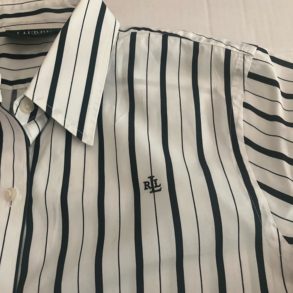 Ralph Lauren Black and White Shirt